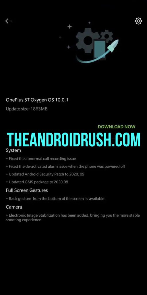 OnePlus 5T OxgyenOS 10.0.1 Update Screenshot  The Android Rush