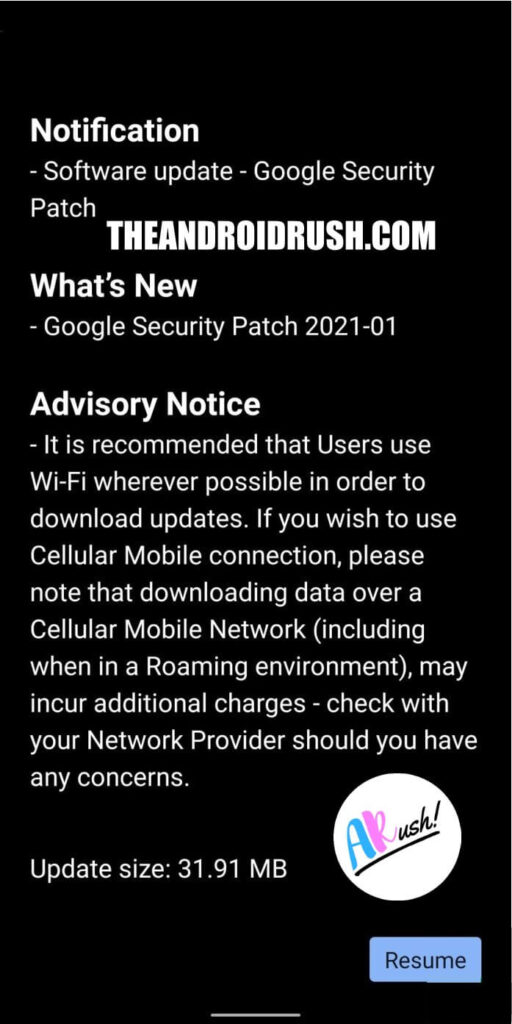 Nokia 9 Pureview January 2021 Update Screenshot - TheAndroidRush.Com