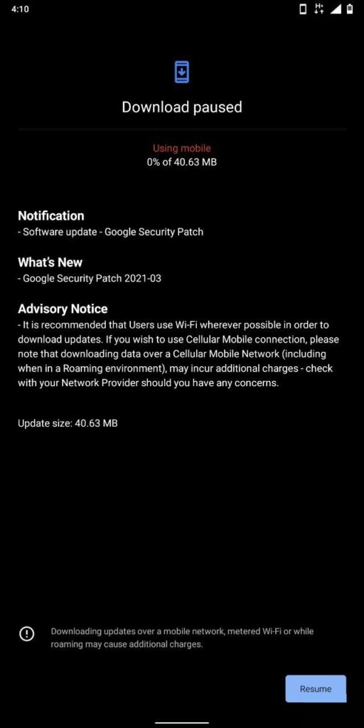 Nokia 7 Plus March 2021 Security Update Screenshot - The Android Rush