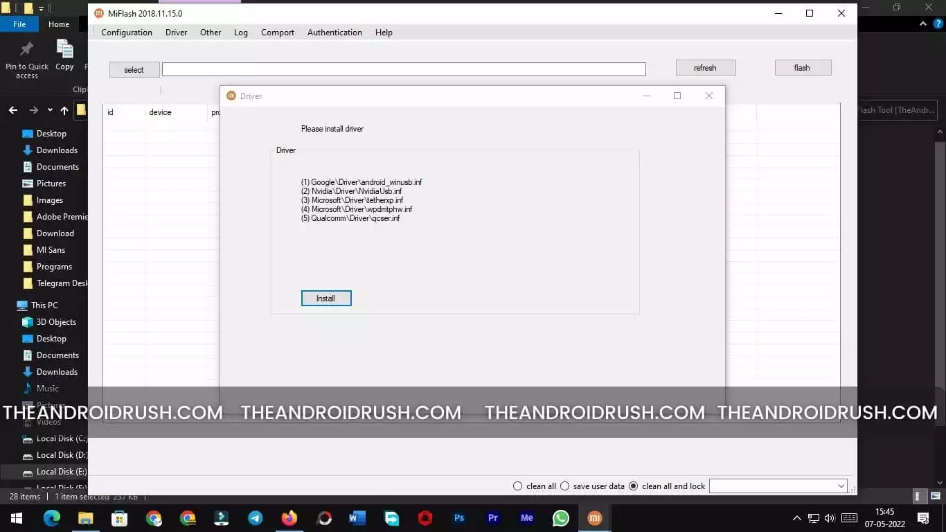 Mi-Flash Tool Screenshot - The Android Rush