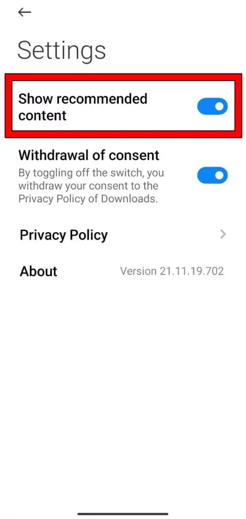 Disable Ads In Xiaomi's Downloads App - The Android Rush